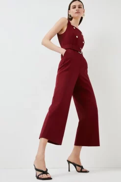 Flash Sale ⭐ Karen Millen Tubular Strap Leather 🩴 Sandal 🔥