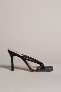 Flash Sale ⭐ Karen Millen Tubular Strap Leather 🩴 Sandal 🔥 -Karen Millen Shoes Shop akk03966 black xl 3