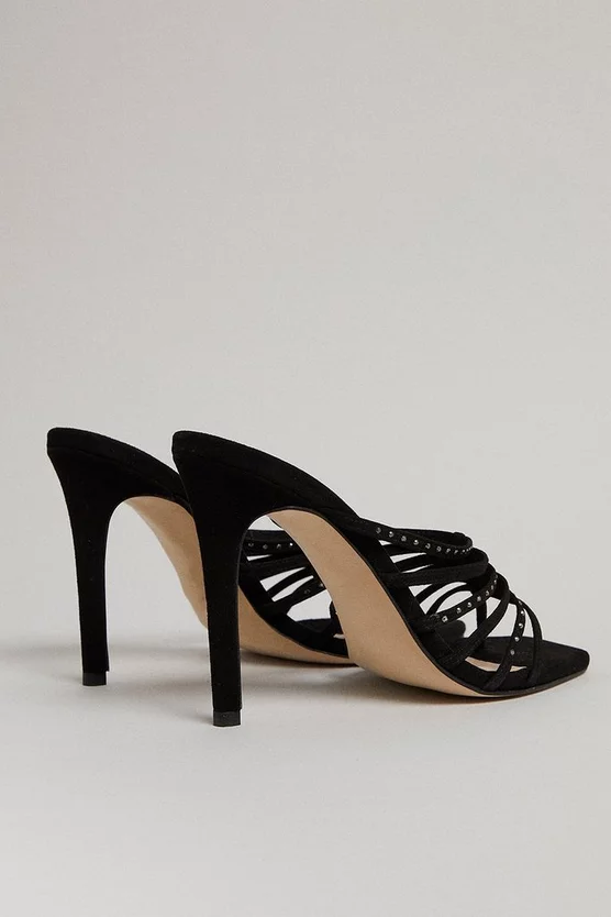 Discount ❤️ Karen Millen Crystal Embellished Strappy Suede Mule 🥰 6 Discount ❤️ Karen Millen Crystal Embellished Strappy Suede Mule 🥰 - Image 6