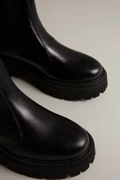 Best Sale 😉 Karen Millen Leather Ankle Chelsea Boot 🔥 -Karen Millen Shoes Shop bkk00120 black xl 4