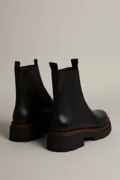 Deals 🔔 Karen Millen Leather Contrast Sole Chelsea Ankle Boot 💯 -Karen Millen Shoes Shop bkk00121 black xl 5