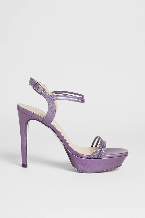 Best Pirce π₯ Karen Millen Metallic Leather Strappy Platform π©΄ Sandals π 2 Best Pirce π₯ Karen Millen Metallic Leather Strappy Platform π©΄ Sandals π - Image 2