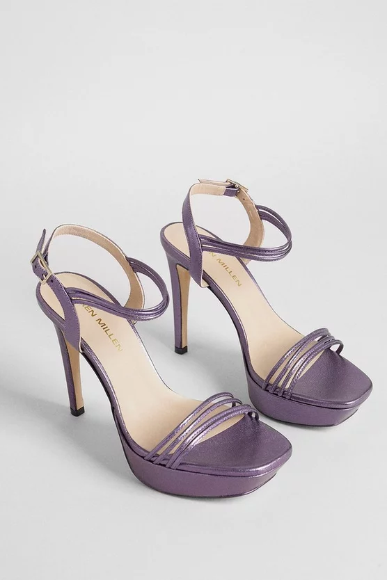 Best Pirce π₯ Karen Millen Metallic Leather Strappy Platform π©΄ Sandals π 3 Best Pirce π₯ Karen Millen Metallic Leather Strappy Platform π©΄ Sandals π - Image 3