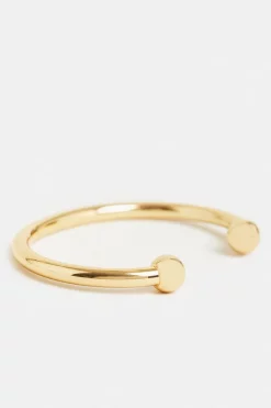 Top 10 🔔 Karen Millen Gold Plated Ball Cuff Bangle 🤩 -Karen Millen Shoes Shop bkk00852 gold xl 2
