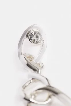 Flash Sale 🔔 Karen Millen Silver Plated Twisted Drop Earrings 😀 -Karen Millen Shoes Shop bkk00863 silver xl 3