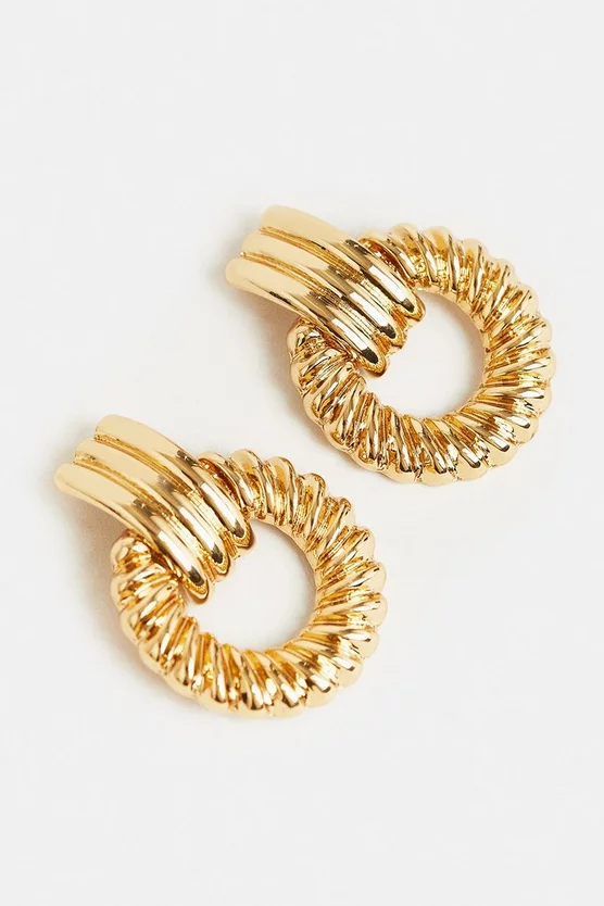 Brand new βοΈ Karen Millen Gold Plated Twisted Earrings π 3 Brand new βοΈ Karen Millen Gold Plated Twisted Earrings π - Image 3