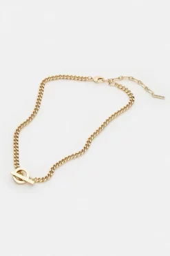 Wholesale 🔔 Karen Millen Gold Plated T Bar Necklace 👍 -Karen Millen Shoes Shop bkk00873 gold xl 2