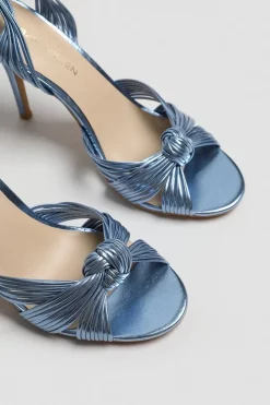 Hot Sale 🤩 Karen Millen Leather Strappy Knot Detail 👠 Heels 🧨 -Karen Millen Shoes Shop bkk01020 baby20blue xl 3