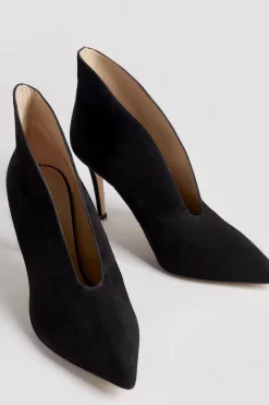 Outlet 🥰 Karen Millen Premium Suede Point Ankle Boot ⌛ -Karen Millen Shoes Shop bkk01430 black xl 3