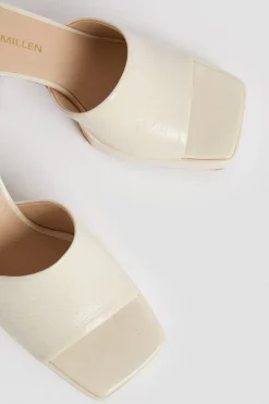 New 😍 Karen Millen Leather Square Toe Platform Mule 💯 -Karen Millen Shoes Shop bkk01601 off20white xl 4