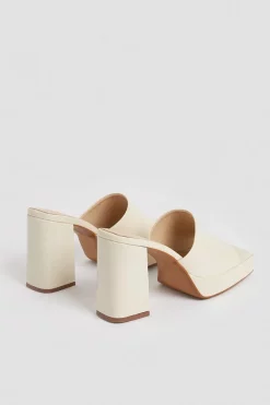 New 😍 Karen Millen Leather Square Toe Platform Mule 💯 -Karen Millen Shoes Shop bkk01601 off20white xl 5