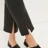 Top 10 🤩 Karen Millen Leather Low Block Ruched Mule 🔔