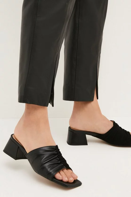 Top 10 π€© Karen Millen Leather Low Block Ruched Mule π 2 Top 10 π€© Karen Millen Leather Low Block Ruched Mule π - Image 2