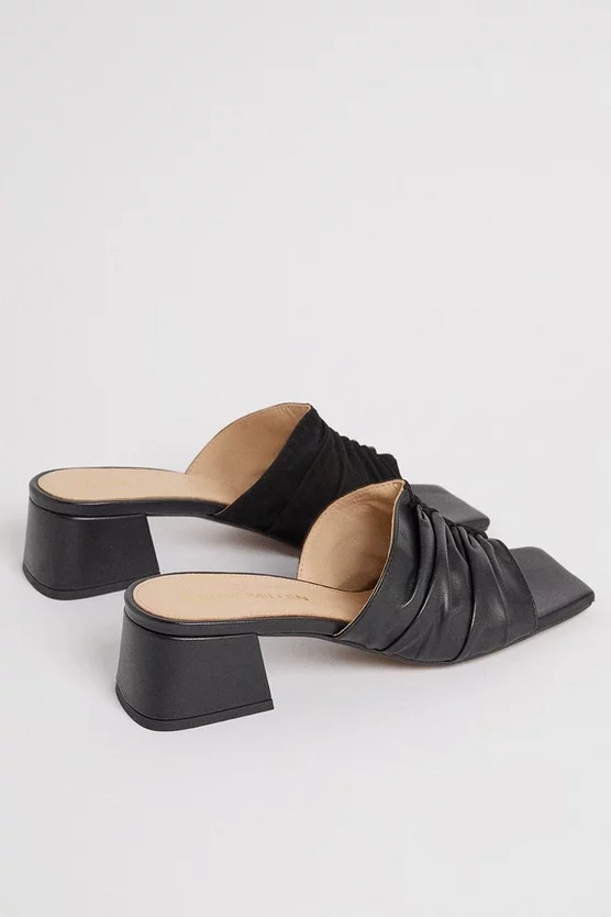 Top 10 π€© Karen Millen Leather Low Block Ruched Mule π 6 Top 10 π€© Karen Millen Leather Low Block Ruched Mule π - Image 6