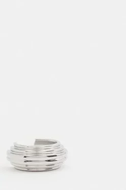 Promo 🎁 Karen Millen Silver Plated Stainless Steel Hoops 😍 -Karen Millen Shoes Shop bkk02578 silver xl 3