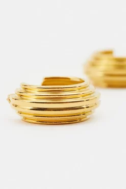 Coupon 💯 Karen Millen Gold Plated Stainless Steel Hoops 👏 -Karen Millen Shoes Shop bkk02582 gold xl 3