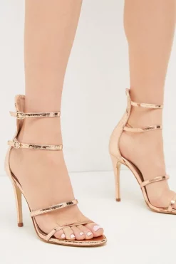 Cheapest 🧨 Karen Millen 4 Strap Croc 🩴 Sandal 🔔