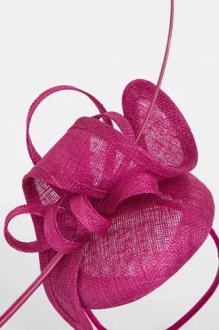 Wholesale 🎉 Karen Millen Loop Bow Pillbox Fascinator 🥰 -Karen Millen Shoes Shop bkk04445 fuchsia xl 2
