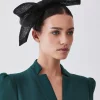 Cheap ⌛ Karen Millen Sinnamay Bow Headband Fascinator 🛒