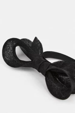 Cheap ⌛ Karen Millen Sinnamay Bow Headband Fascinator 🛒 -Karen Millen Shoes Shop bkk04667 black xl 2