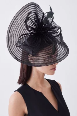 Best Pirce 🥰 Karen Millen Feather Detail Fascinator 🎁
