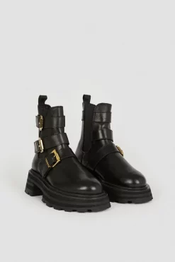 Best reviews of ⭐ Karen Millen Leather Buckle Detail Chelsea Boot 👍 -Karen Millen Shoes Shop bkk04912 black xl 4