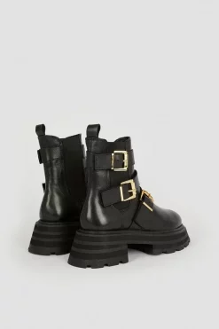 Best reviews of ⭐ Karen Millen Leather Buckle Detail Chelsea Boot 👍 -Karen Millen Shoes Shop bkk04912 black xl 5