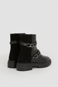 Coupon 🎁 Karen Millen Leather And Suede Chain Detail Chelsea Boot 🤩 -Karen Millen Shoes Shop bkk04916 black xl 4