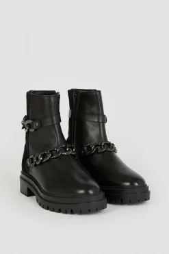 Coupon 🎁 Karen Millen Leather And Suede Chain Detail Chelsea Boot 🤩 -Karen Millen Shoes Shop bkk04916 black xl 5