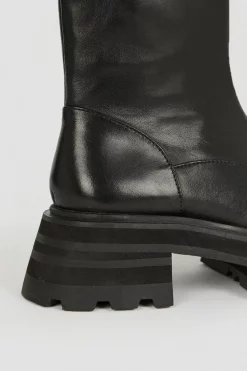Cheapest 🥰 Karen Millen Leather Zip Up Ankle Boot ⭐ -Karen Millen Shoes Shop bkk04918 black xl 3