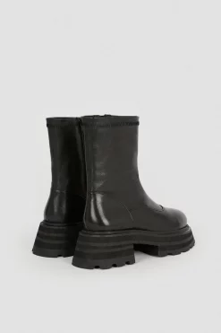 Cheapest 🥰 Karen Millen Leather Zip Up Ankle Boot ⭐ -Karen Millen Shoes Shop bkk04918 black xl 5