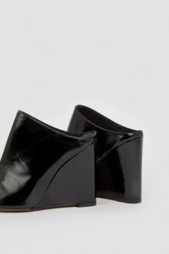 Promo 🎉 Karen Millen Leather Heeled Mule 👟 Shoe 😉 -Karen Millen Shoes Shop bkk04937 black xl 3