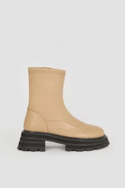 Best Pirce 🧨 Karen Millen Leather Zip Up Ankle Boot 😉 -Karen Millen Shoes Shop bkk04953 cream xl 2