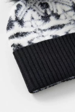 Deals 🛒 Karen Millen Fairisile Knit Eyelash Detail Pom Hat ❤️ -Karen Millen Shoes Shop bkk04985 mono xl 2