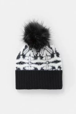Deals 🛒 Karen Millen Fairisile Knit Eyelash Detail Pom Hat ❤️ -Karen Millen Shoes Shop bkk04985 mono xl 3