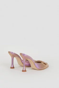 Best deal 💯 Karen Millen Leather Metallic Embellished Trim Court 👟 Shoe 🤩 -Karen Millen Shoes Shop bkk04995 lilac xl 4