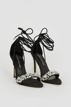 Promo 🥰 Karen Millen Embellished Strappy Stiletto Heel ✔️ -Karen Millen Shoes Shop bkk05300 black xl 4