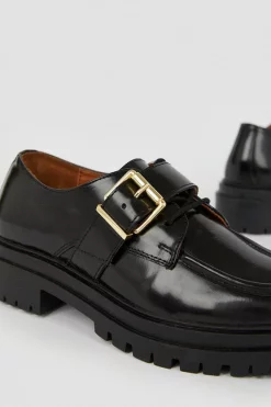 Discount 🌟 Karen Millen Real Leather Chunky Buckle Brogue 🤩 -Karen Millen Shoes Shop bkk05321 black xl 5