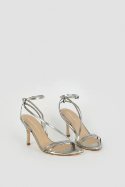 Brand new β Karen Millen Leather Strappy Pointed Classic Heel π 11 Brand new β Karen Millen Leather Strappy Pointed Classic Heel π -Karen Millen Shoes Shop bkk05896 silver xl 4