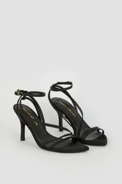 Best Pirce π Karen Millen Satin Strappy Pointed Classic Heel π 8 Best Pirce π Karen Millen Satin Strappy Pointed Classic Heel π -Karen Millen Shoes Shop bkk05897 black xl 2
