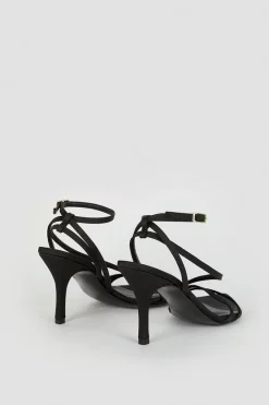 Best Pirce π Karen Millen Satin Strappy Pointed Classic Heel π 9 Best Pirce π Karen Millen Satin Strappy Pointed Classic Heel π -Karen Millen Shoes Shop bkk05897 black xl 3