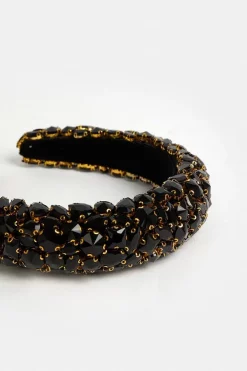 Outlet ⌛ Karen Millen Jewelled Detail Headband 😀 -Karen Millen Shoes Shop bkk05951 black xl 2