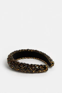 Outlet ⌛ Karen Millen Jewelled Detail Headband 😀 -Karen Millen Shoes Shop bkk05951 black xl 3