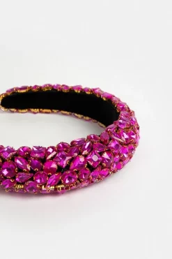 Hot Sale 👍 Karen Millen Jewelled Detail Headband 👏 -Karen Millen Shoes Shop bkk05952 pink xl 2