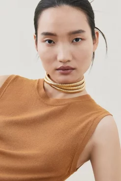 Brand new ❤️ Karen Millen Plated 3 Chain Statement Necklace 🔥