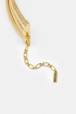 Brand new ❤️ Karen Millen Plated 3 Chain Statement Necklace 🔥 -Karen Millen Shoes Shop bkk06194 gold xl 3