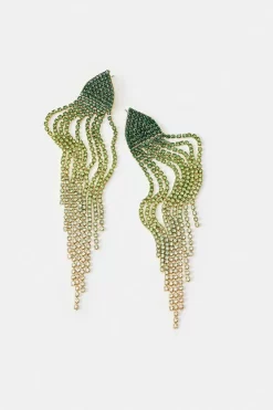 Deals 😍 Karen Millen Green Ombre Diamante Drop Earrings ✨ -Karen Millen Shoes Shop bkk06203 green xl 2