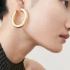 Deals 😉 Karen Millen Gold Plated Timeless Hoop Earrings 🎉