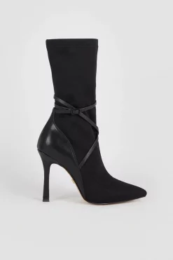 Top 10 🎉 Karen Millen Neoprene Buckle Detail Sock Boot 😀 -Karen Millen Shoes Shop bkk06650 black xl 2