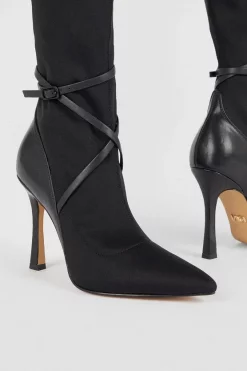 Top 10 🎉 Karen Millen Neoprene Buckle Detail Sock Boot 😀 -Karen Millen Shoes Shop bkk06650 black xl 3